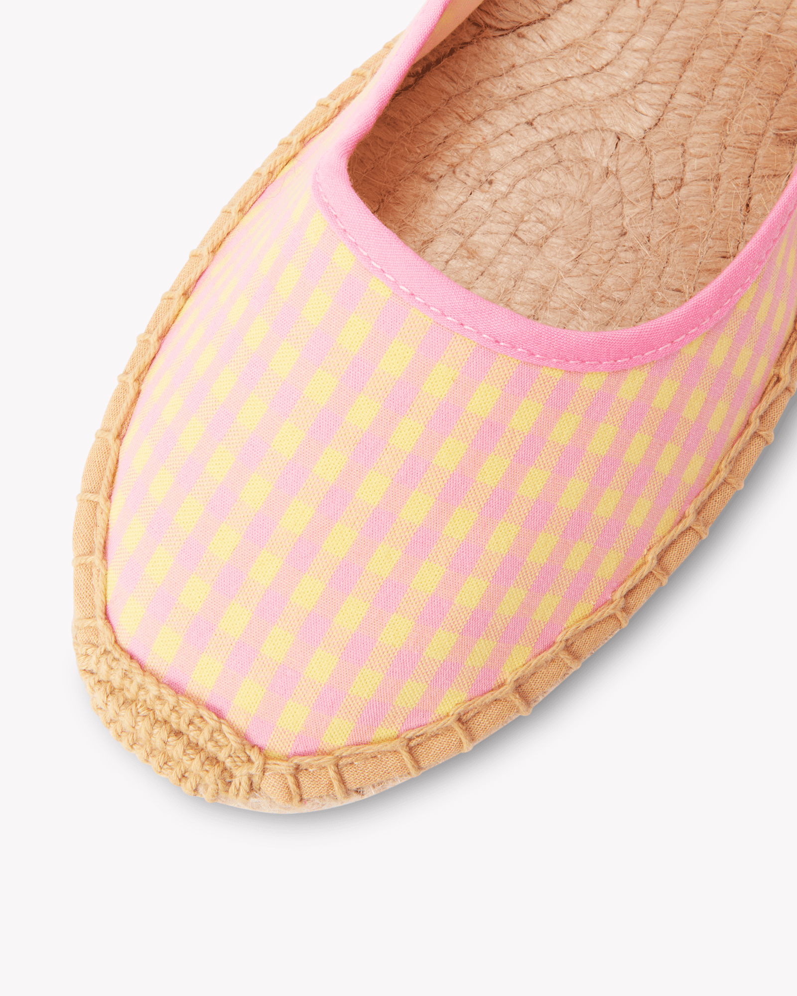 Women's Mary Jane Espadrille | Vichy | Pink - Yellow - Womens Espadrilles - Pink - Yellow - ET2C - 