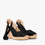 Women's Marseille Wedge Espadrille | Eyelet | Noche Black - Women's Espadrilles - Noche Black - Soludos -