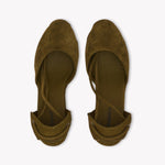 Womens_Espadrilles_The Marseille Wedge_Leather Colors_Oliva Green - Tonal - Women's Wedge Espadrilles - Oliva Green - Tonal - Soludos - 