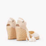 Women's Marseille Wedge Espadrille | Linen Color | Oasis White - Womens Espadrilles - Oasis White - Soludos - 