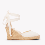 Women's Marseille Wedge Espadrille | Linen Color | Oasis White - Womens Espadrilles - Oasis White - Soludos - 