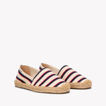 The Original Espadrille - Classic Stripes - Ivory / Navy / Red - Women's - Women's Espadrilles - Ivory / Navy / Red - Soludos - 