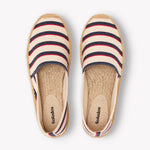 The Original Espadrille - Classic Stripes - Ivory / Navy / Red - Women's - Women's Espadrilles - Ivory / Navy / Red - Soludos - 