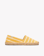 The Original Espadrille - Classic Stripes - Yellow / Ivory - Women's - Women's Espadrilles - Yellow / Ivory - Soludos - 
