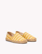 The Original Espadrille - Classic Stripes - Yellow / Ivory - Women's - Women's Espadrilles - Yellow / Ivory - Soludos - 