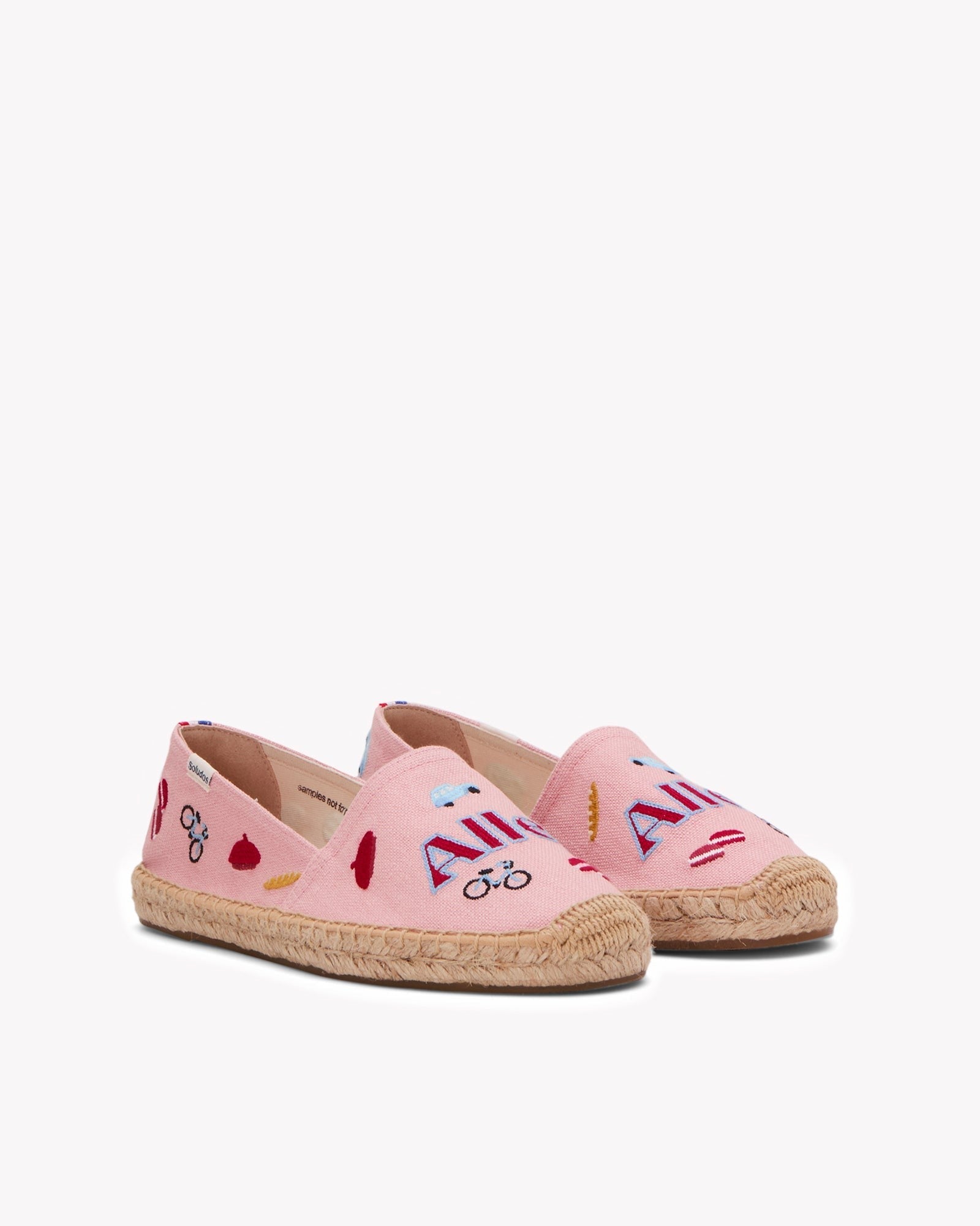 The Original Espadrille - Embroidery / France - Rosa Pink - Women's - Women's Espadrilles - Rosa Pink / France - Soludos - 