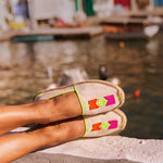 Women's Original Espadrille | Embroidery | Molyan Sunset - Natural Undyed - Women's Espadrilles - Natural Undyed - Molyan Sunset - Soludos - 