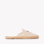 Women's Smoking Mule Espadrille | Embroidery | Aries - Natural Undyed - Womens Espadrilles - Aries - Natural Undyed - ET2C - 
