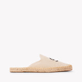 Women's Smoking Mule Espadrille | Embroidery | Cancer - Natural Undyed - Womens Espadrilles - Cancer - Natural Undyed - ET2C - 