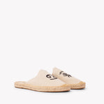 Women's Smoking Mule Espadrille | Embroidery | Cancer - Natural Undyed - Womens Espadrilles - Cancer - Natural Undyed - ET2C - 