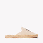 Women's Smoking Mule Espadrille | Embroidery | Capricorn - Natural Undyed - Womens Espadrilles - Capricorn - Natural Undyed - ET2C - 
