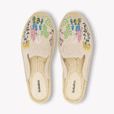Womens_Espadrilles_The Smoking Mule_Embroidery_Natural Undyed - Lavender Fields - Women's Espadrilles - Natural Undyed - Lavender Fields - Soludos - 