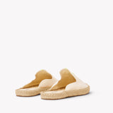 Women's Smoking Mule Espadrille | Embroidery | Molyan Neon Yellow - Natural Undyed - Women's Espadrilles - Natural Undyed - Molyan Neon Yellow - Soludos - 
