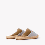 Women's Smoking Mule Espadrille | Embroidery | Oranges - Dolphin Blue - Womens Espadrilles - Oranges - Dolphin Blue - ET2C - 