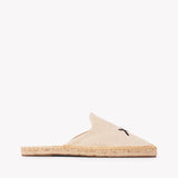 Women's Smoking Mule Espadrille | Embroidery | Sagittarius - Natural Undyed - Womens Espadrilles - Sagittarius - Natural Undyed - ET2C - 