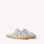 Women's Smoking Mule Espadrille | Embroidery | Stars & Stripes - Dolphin Blue - Women's Espadrilles - Stars & Stripes - Dolphin Blue - Soludos -