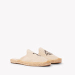 Women's Smoking Mule Espadrille | Embroidery | Taurus - Natural Undyed - Womens Espadrilles - Taurus - Natural Undyed - ET2C - 