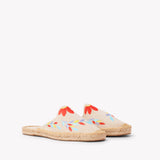 Women's Smoking Mule Espadrille | Embroidery | Tropical Florals - Natural Undyed - Women's Espadrilles - Tropical Florals - Natural Undyed - Soludos -