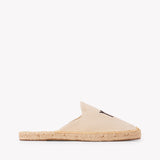 Women's Smoking Mule Espadrille | Embroidery | Virgo - Natural Undyed - Women's Espadrilles - Virgo - Natural Undyed - ET2C - 