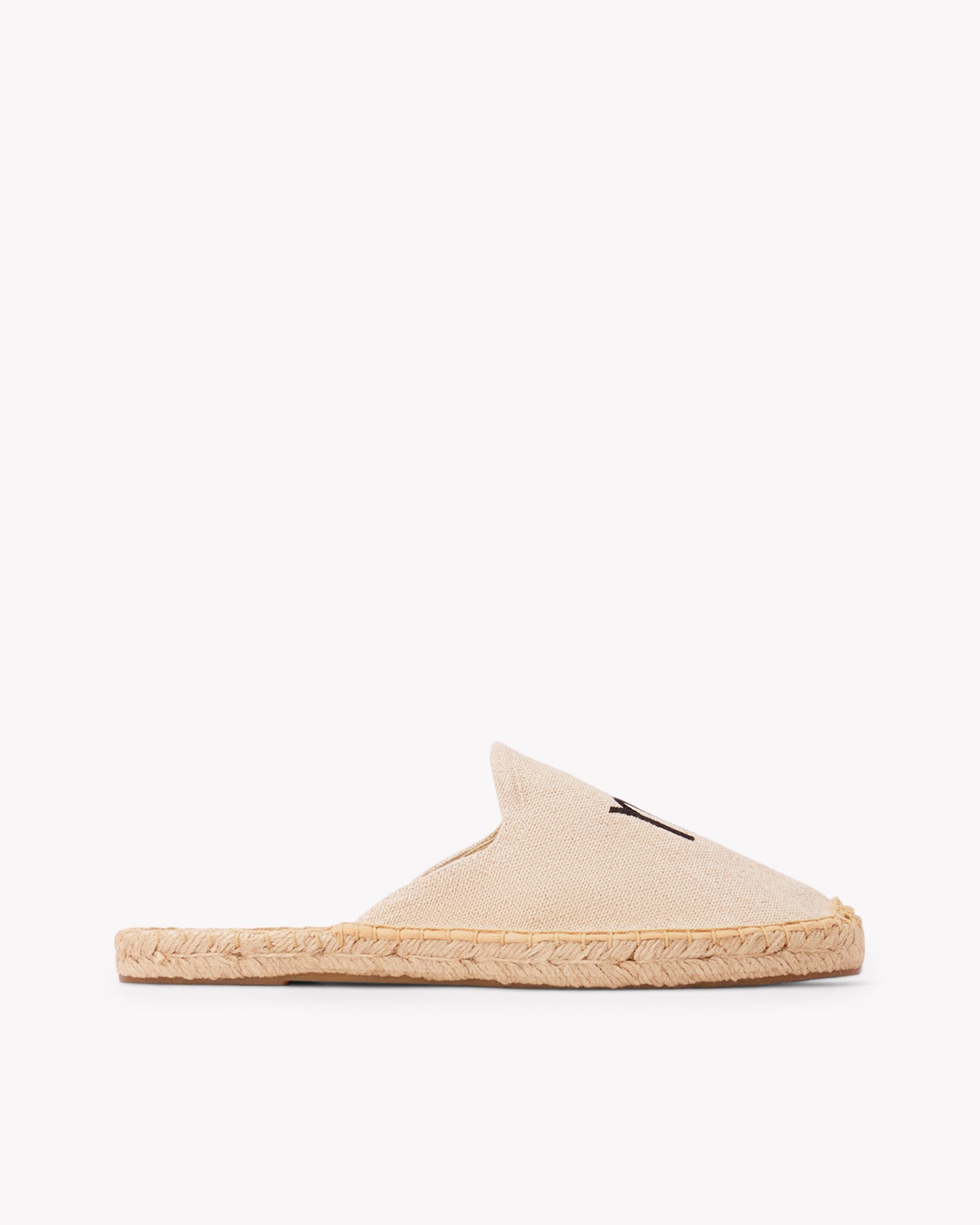 Women's Smoking Mule Espadrille | Embroidery | Virgo - Natural Undyed - Women's Espadrilles - Virgo - Natural Undyed - ET2C - 