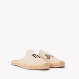 Women's Smoking Mule Espadrille | Embroidery | Virgo - Natural Undyed - Women's Espadrilles - Virgo - Natural Undyed - ET2C - 