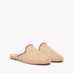 Women's Smoking Mule Espadrille | Raffia | Natural Undyed - Women's Espadrilles - Natural Undyed - Soludos -