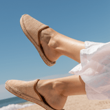 Women's Smoking Mule Espadrille | Raffia | Natural Undyed