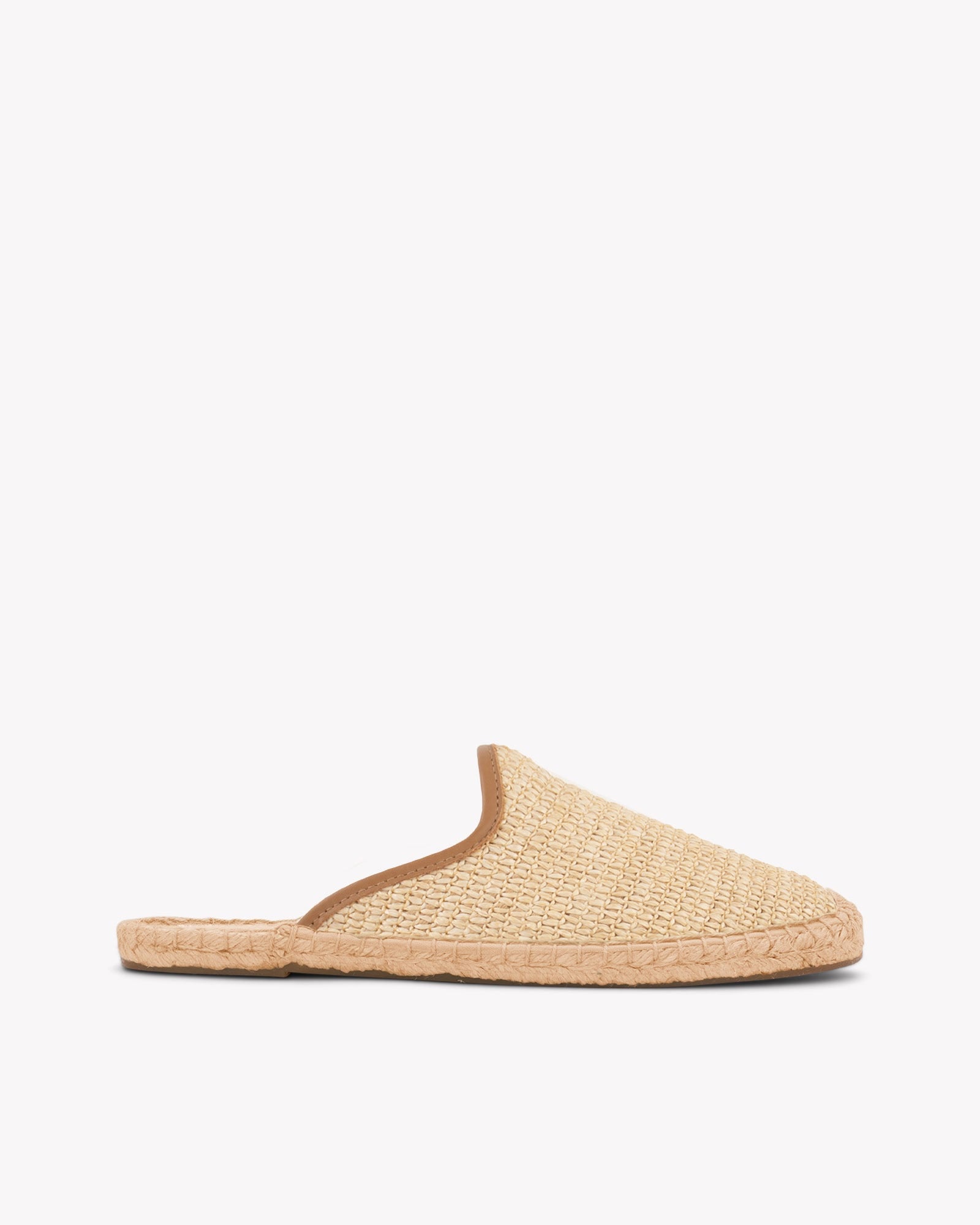 Women's Smoking Mule Espadrille | Raffia | Natural Undyed - Women's Espadrilles - Natural Undyed - Soludos -