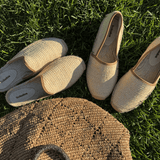 Women's Smoking Mule Espadrille | Raffia | Natural Undyed
