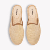 Women's Smoking Mule Espadrille | Raffia | Natural Undyed - Women's Espadrilles - Natural Undyed - Soludos -