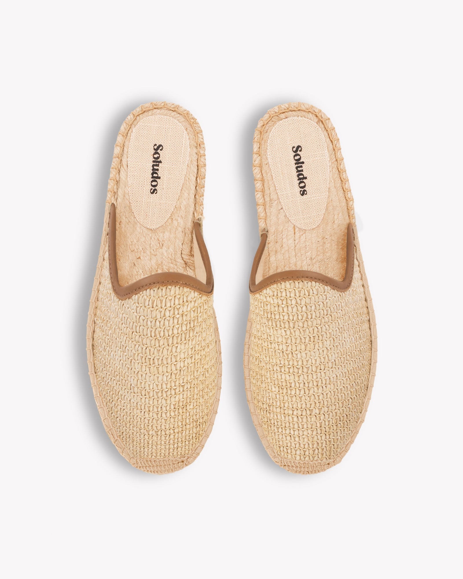 Women's Smoking Mule Espadrille | Raffia | Natural Undyed - Women's Espadrilles - Natural Undyed - Soludos -