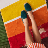 Women's Smoking Mule Espadrille | Suede | Transformative Teal - Women's Espadrilles - Transformative Teal - Soludos - 