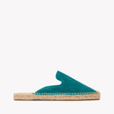Women's Smoking Mule Espadrille | Suede | Transformative Teal - Women's Espadrilles - Transformative Teal - Soludos - 