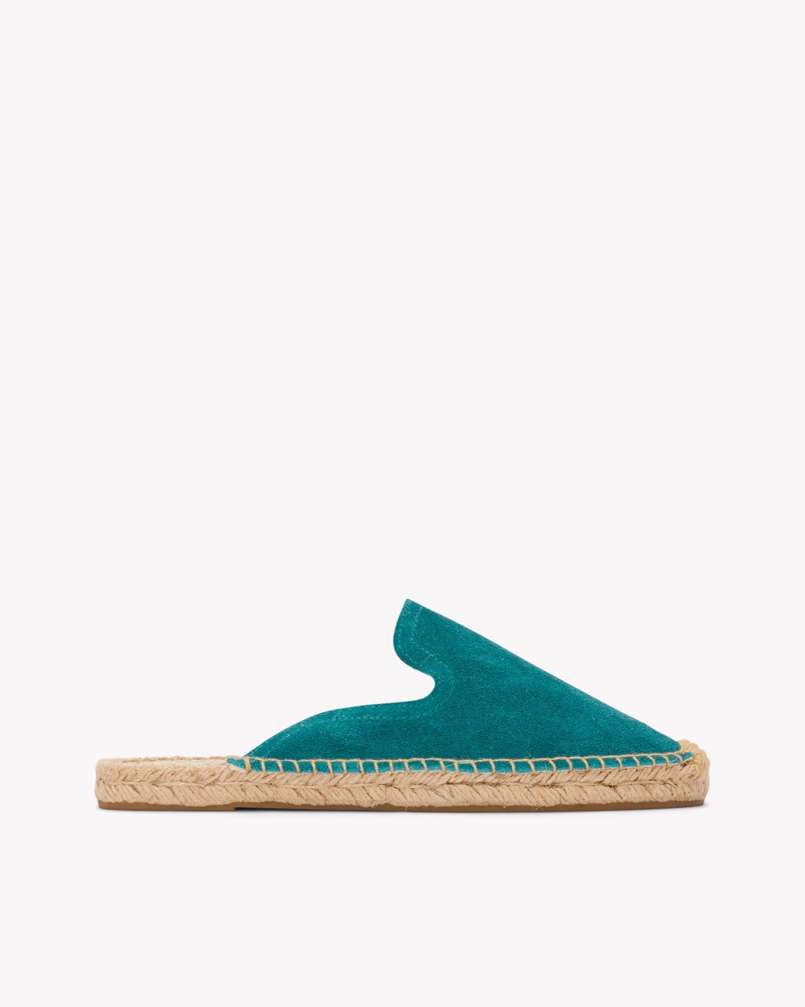 Women's Smoking Mule Espadrille | Suede | Transformative Teal - Women's Espadrilles - Transformative Teal - Soludos - 