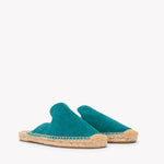 Women's Smoking Mule Espadrille | Suede | Transformative Teal - Women's Espadrilles - Transformative Teal - Soludos - 