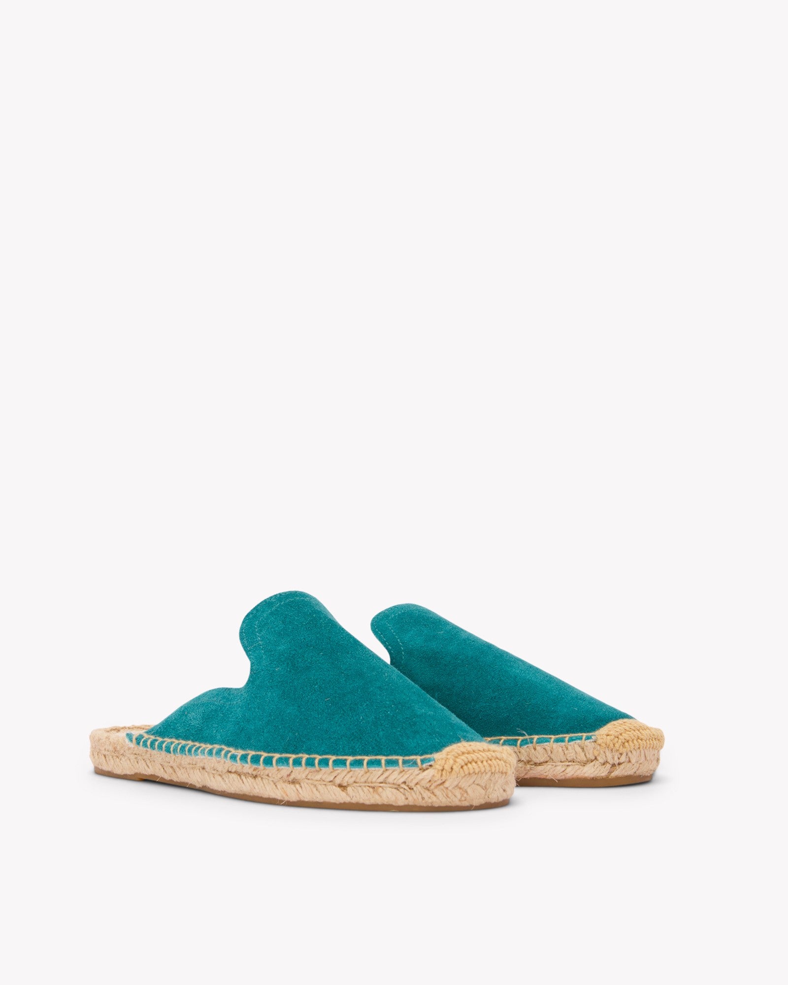 Women's Smoking Mule Espadrille | Suede | Transformative Teal - Women's Espadrilles - Transformative Teal - Soludos - 
