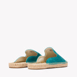 Women's Smoking Mule Espadrille | Suede | Transformative Teal - Women's Espadrilles - Transformative Teal - Soludos - 