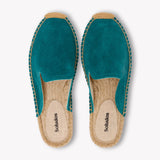 Women's Smoking Mule Espadrille | Suede | Transformative Teal - Women's Espadrilles - Transformative Teal - Soludos - 