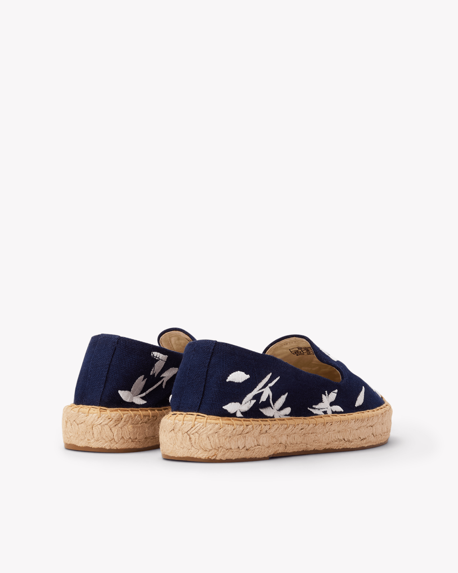 Women's Platform Smoking Espadrille | Embroidery | Wild Petals - Armada Blue - Womens Espadrilles - Wild Petals - Armada Blue - ET2C - 