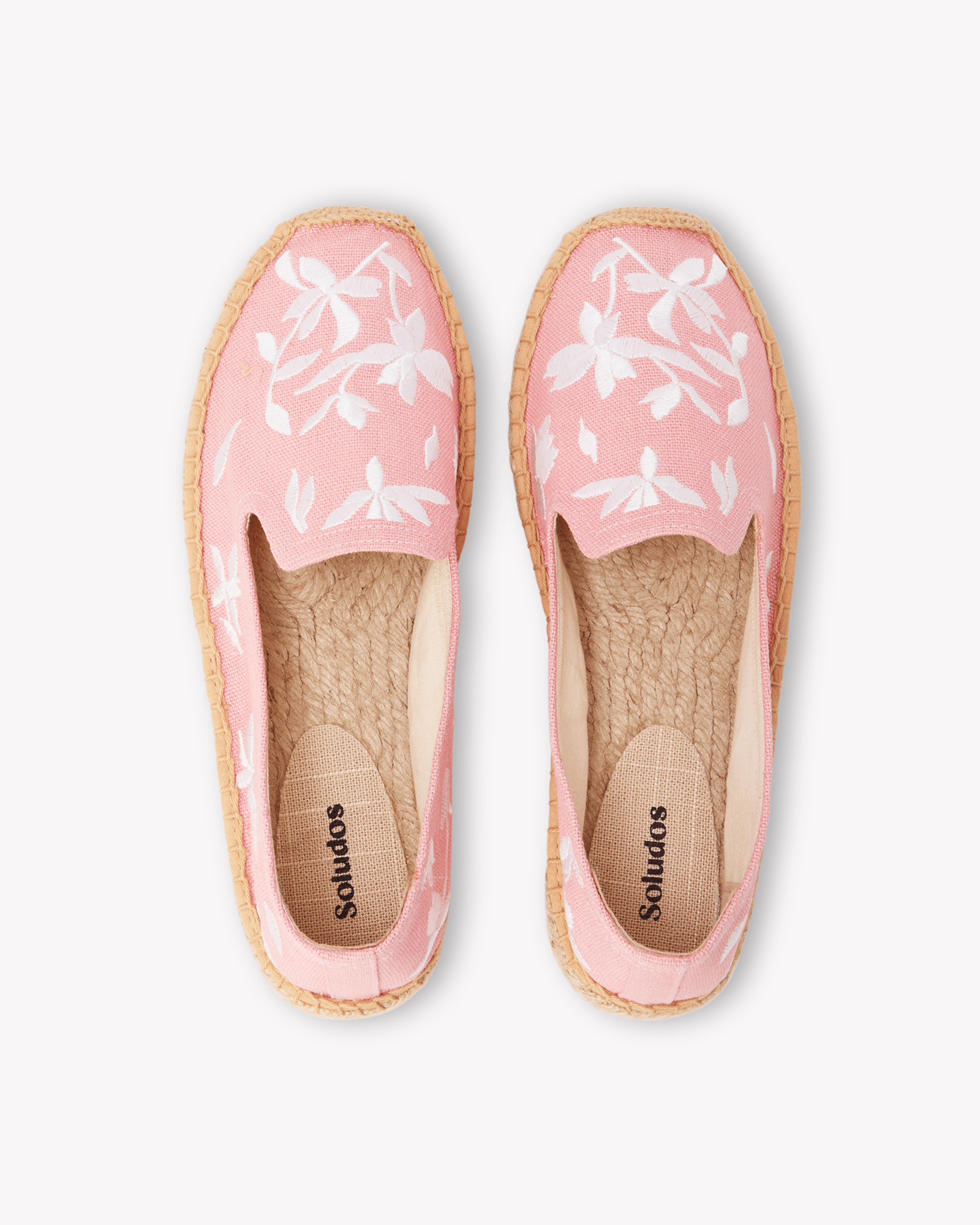 Women's Platform Smoking Espadrille | Embroidery | Wild Petals - Dusty Rose Pink - Womens Espadrilles - Wild Petals - Dusty Rose Pink - ET2C - 