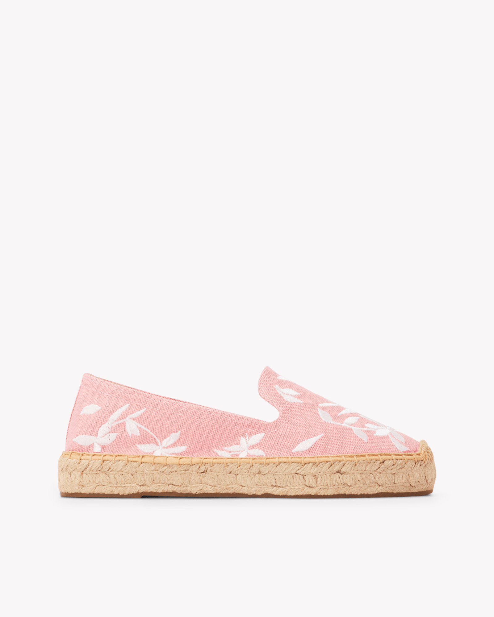Women's Platform Smoking Espadrille | Embroidery | Wild Petals - Dusty Rose Pink - Womens Espadrilles - Wild Petals - Dusty Rose Pink - ET2C - 