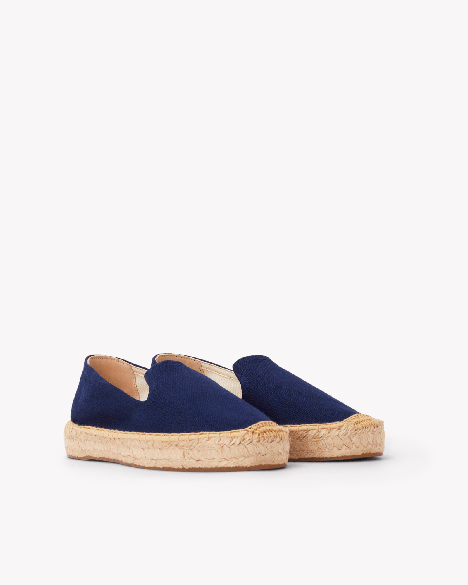 Women's Platform Smoking Espadrille | Woven Color | Armada Blue - Womens Espadrilles - Armada Blue - ET2C - 