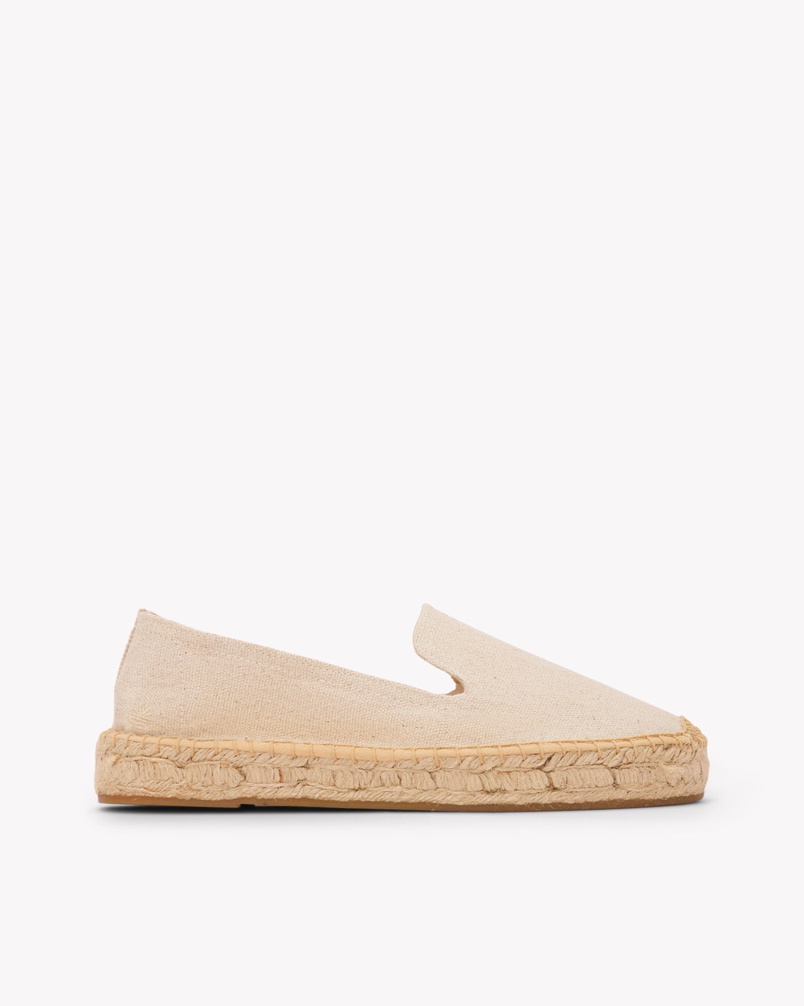 Women's Platform Smoking Espadrille | Woven Color | Natural Undyed - Women's Espadrilles - Natural Undyed - Soludos - 