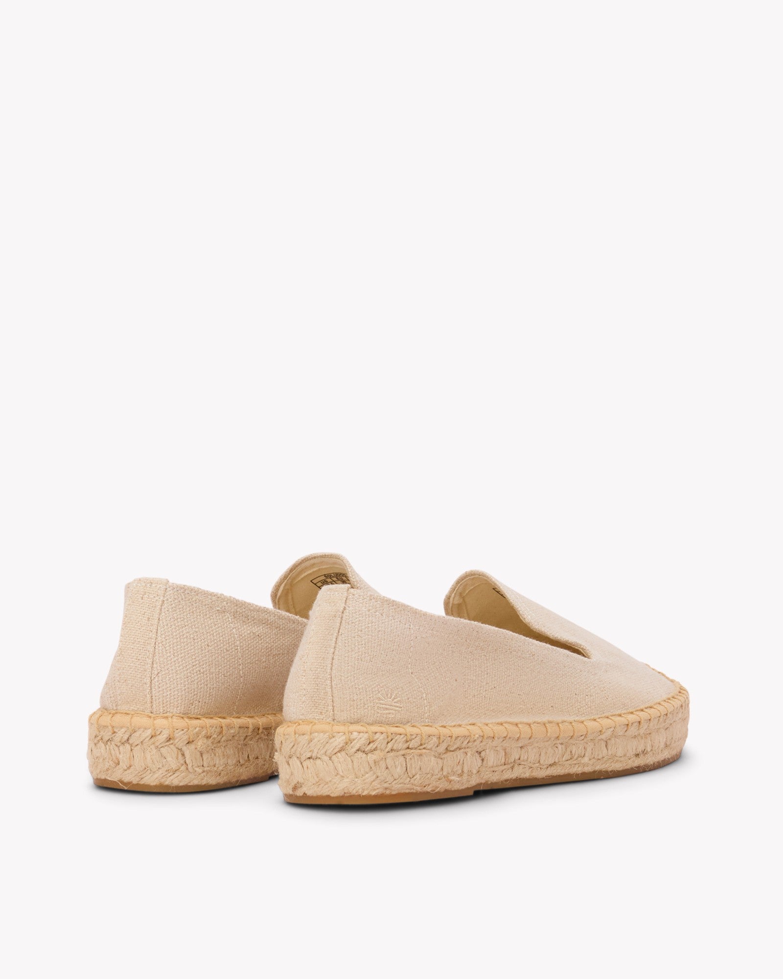 Women's Platform Smoking Espadrille | Woven Color | Natural Undyed - Women's Espadrilles - Natural Undyed - Soludos - 