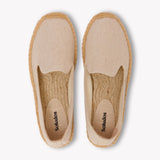 Women's Platform Smoking Espadrille | Woven Color | Natural Undyed - Women's Espadrilles - Natural Undyed - Soludos - 