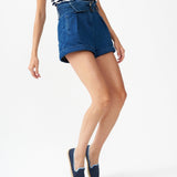 The Smoking Slipper - Contrast Piping - Dark Navy / Light Blue - Women's - Women's Espadrilles - Dark Navy / Light Blue - Soludos - 