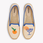 Women's Smoking Espadrille | Embroidery | Aperol - Natural Undyed - Women's Espadrilles - Aperol - Natural Undyed - Soludos - 