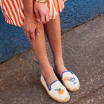 Women's Smoking Espadrille | Embroidery | Aperol - Natural Undyed - Women's Espadrilles - Aperol - Natural Undyed - Soludos - 