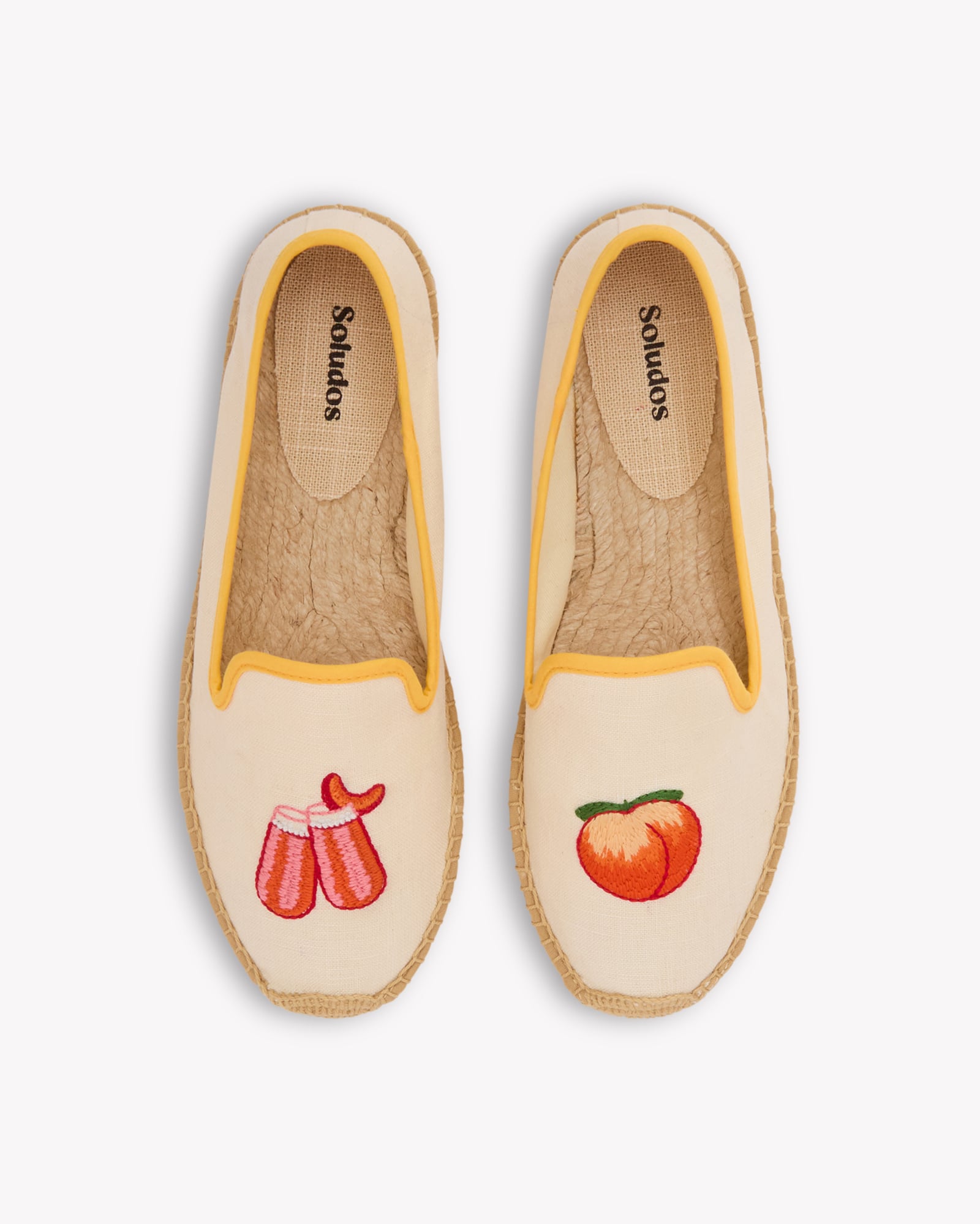 Women's Smoking Espadrille | Embroidery | Bellini - Natural Undyed - Women's Espadrilles - Bellini - Natural Undyed - Soludos - 