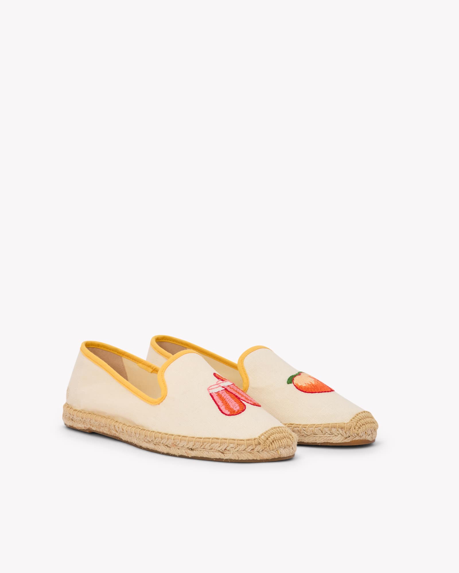 Women's Smoking Espadrille | Embroidery | Bellini - Natural Undyed - Women's Espadrilles - Bellini - Natural Undyed - Soludos - 